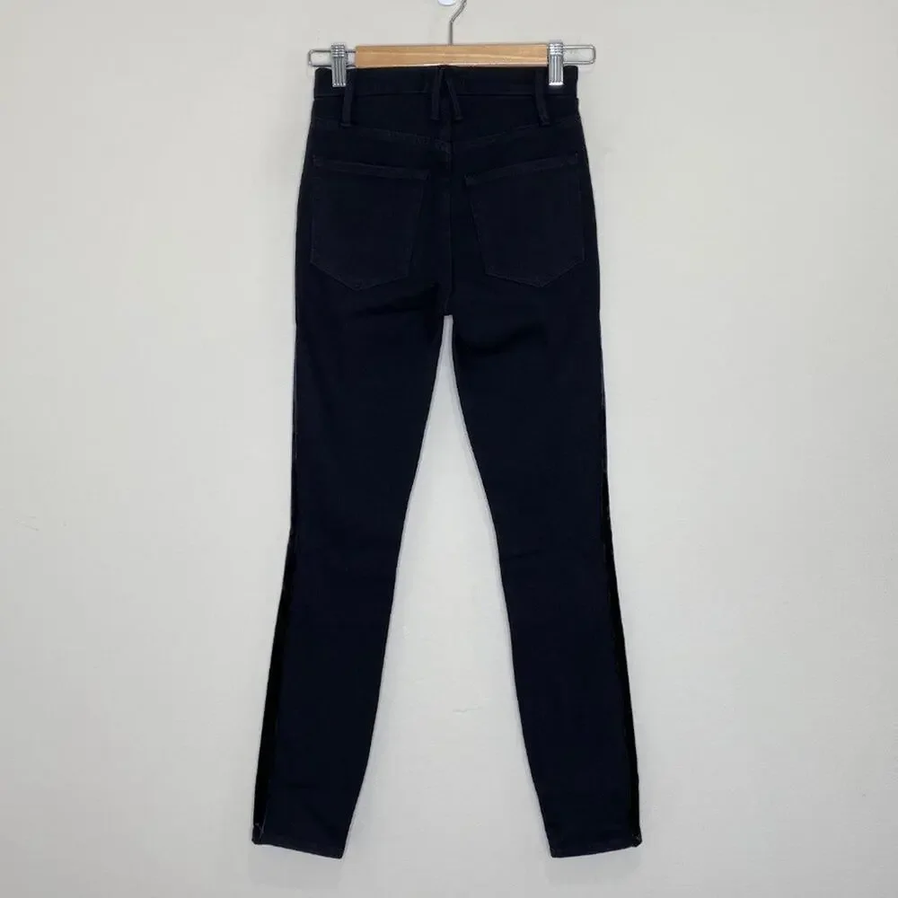 NEW Good American Good Legs Velvet Stripe Size 24 - Picture 4 of 15